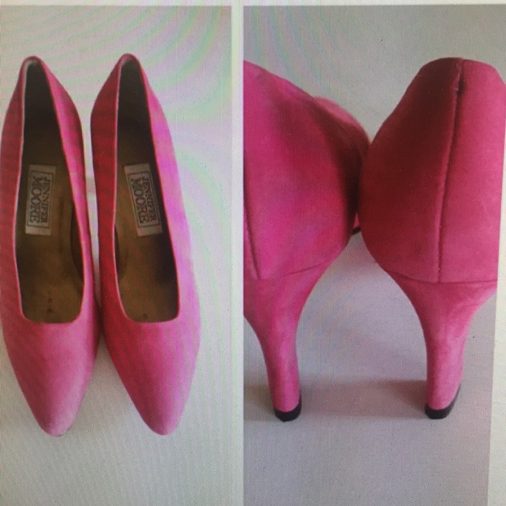 Pink pumps by Jennifer Moore